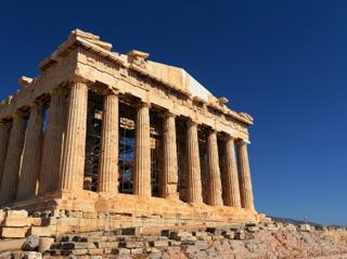 The Parthenon, as viewed from the north-west.